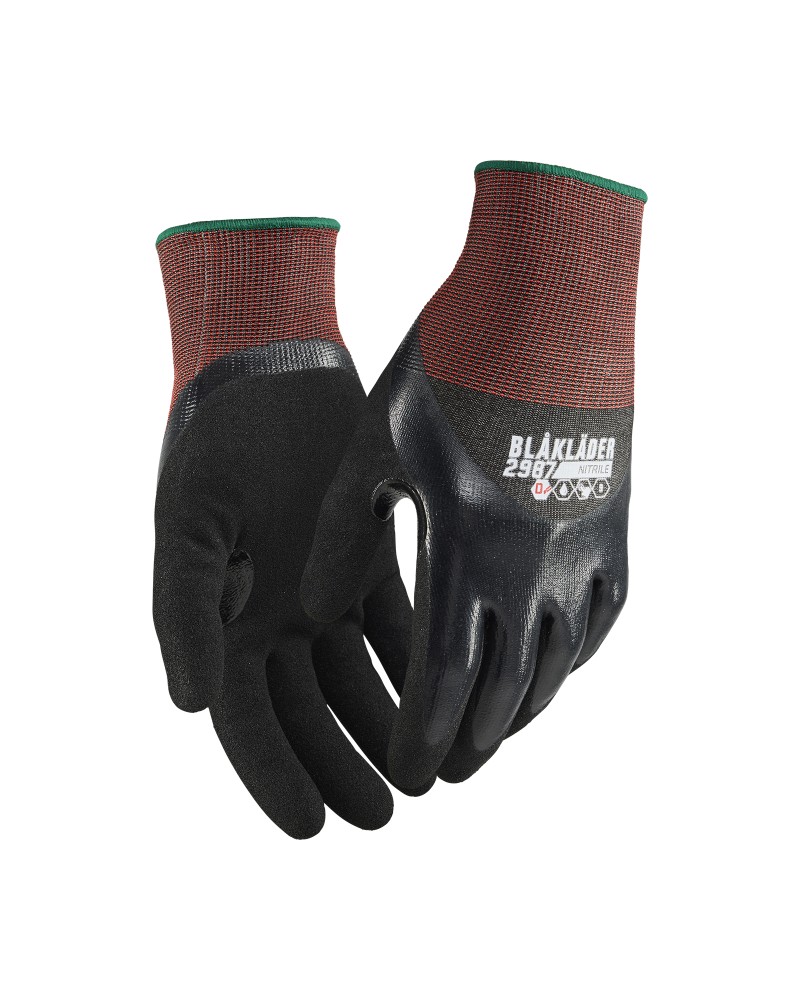 Snijbestendige handschoenen D nitril-gecoat Touch waterdicht
