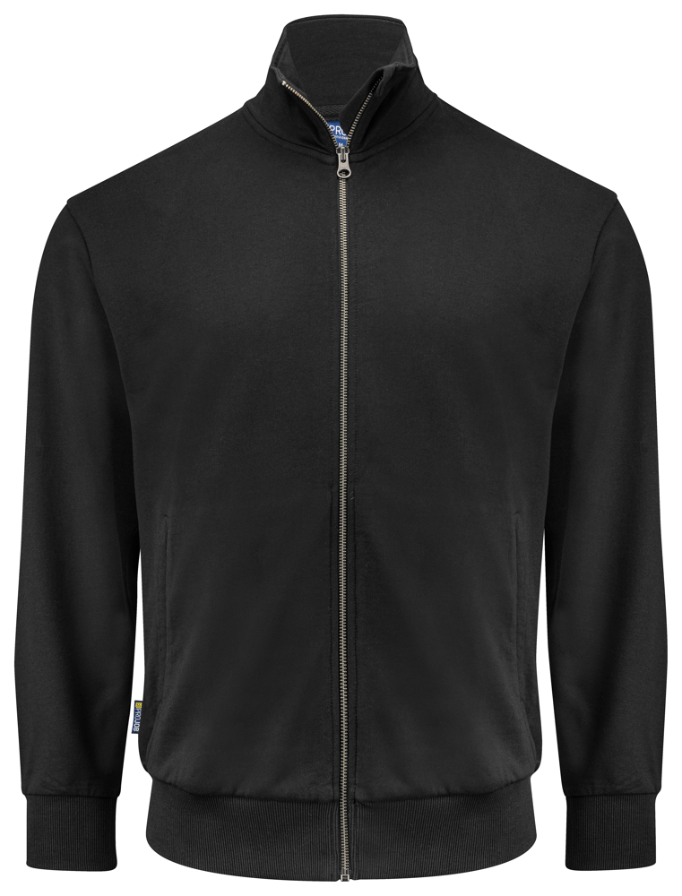 2134 SWEATER MET RITSSLUITING - Zwart