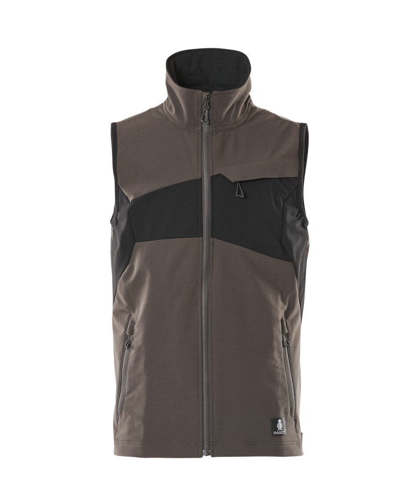 Bodywarmer - donkerantraciet/zwart