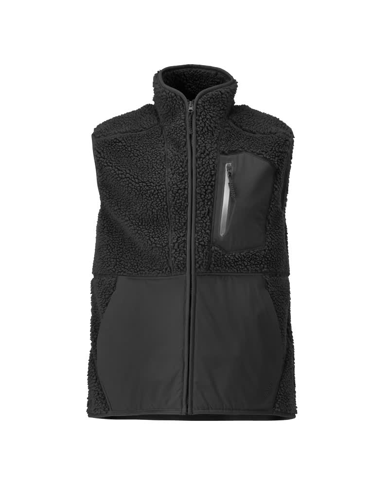 Bodywarmer met rits - Zwart