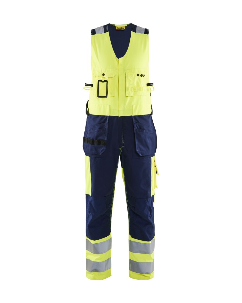 Amerikaanse overall High Vis - High Vis Geel/Marineblauw (3389)