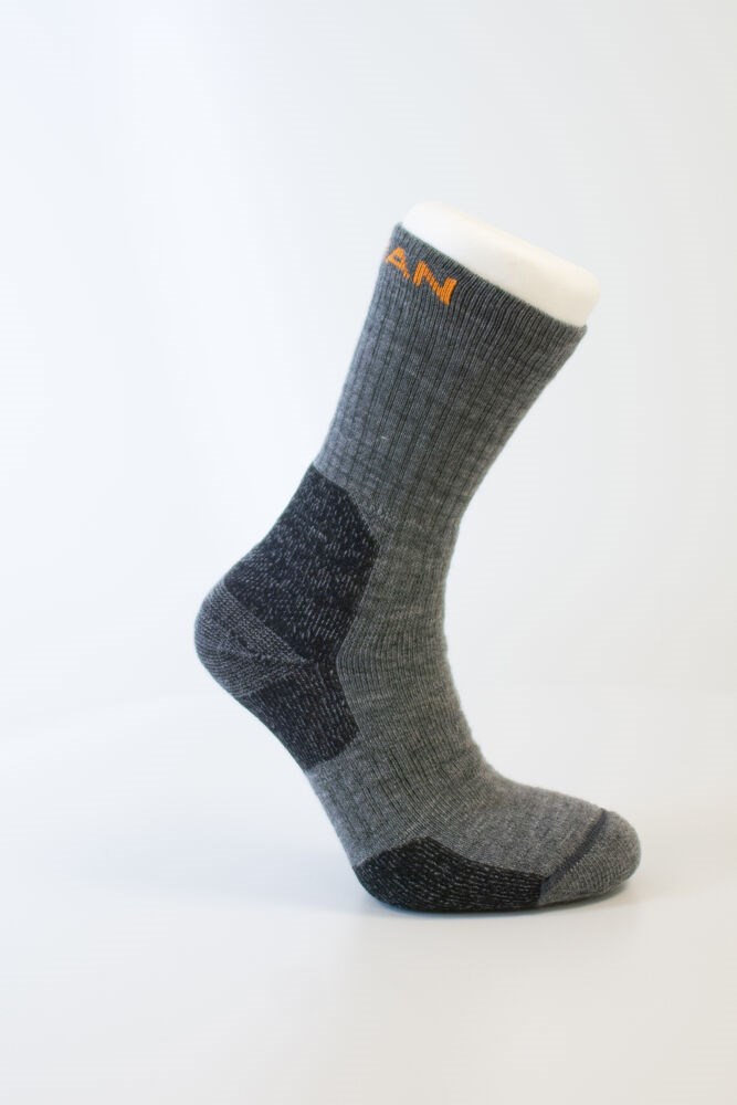 Jobman - 9598 Merino Sock Heavy Donkergrijs/Zwart 46