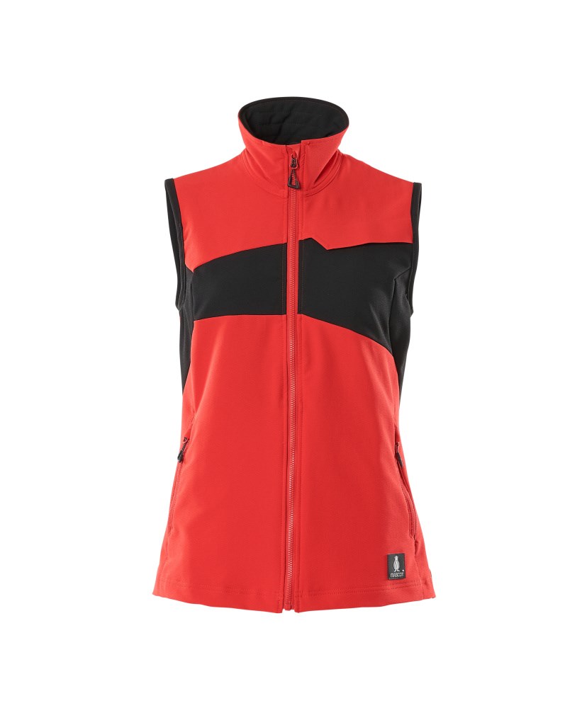 Bodywarmer - signaalrood/zwart