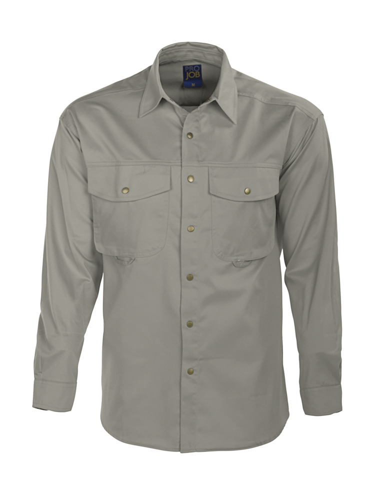 5203 HEMD LANGE MOUWEN - Grafiet