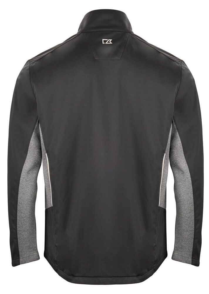 Cutter & Buck - Navigate Softshell Jacket Heren Zwart M