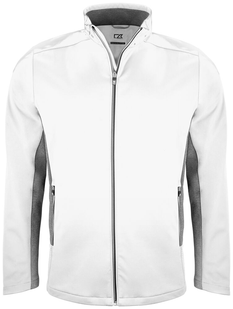 Cutter & Buck - Navigate Softshell Jacket Heren - Wit