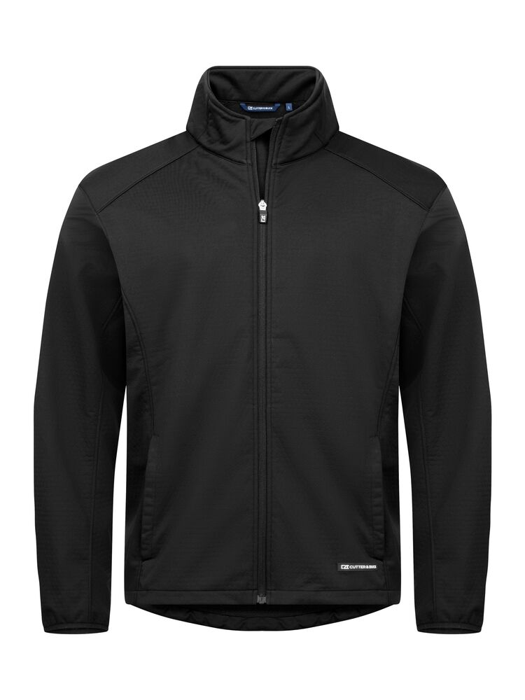 Cutter & Buck - Oak Harbor Softshell Jacket Heren - Zwart
